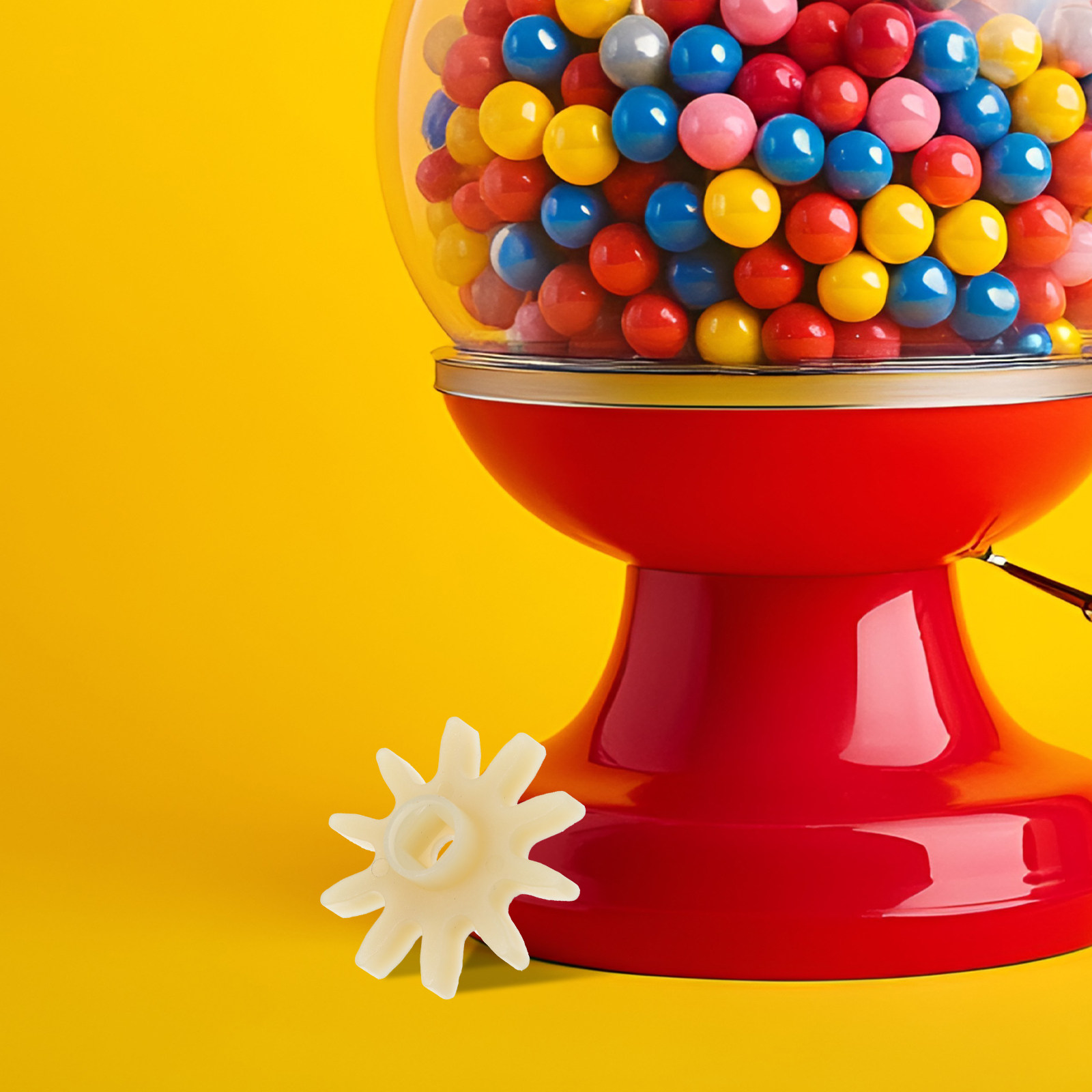 Candy Vending Machine - 10 قطع من عجلات التروس الصغيرة