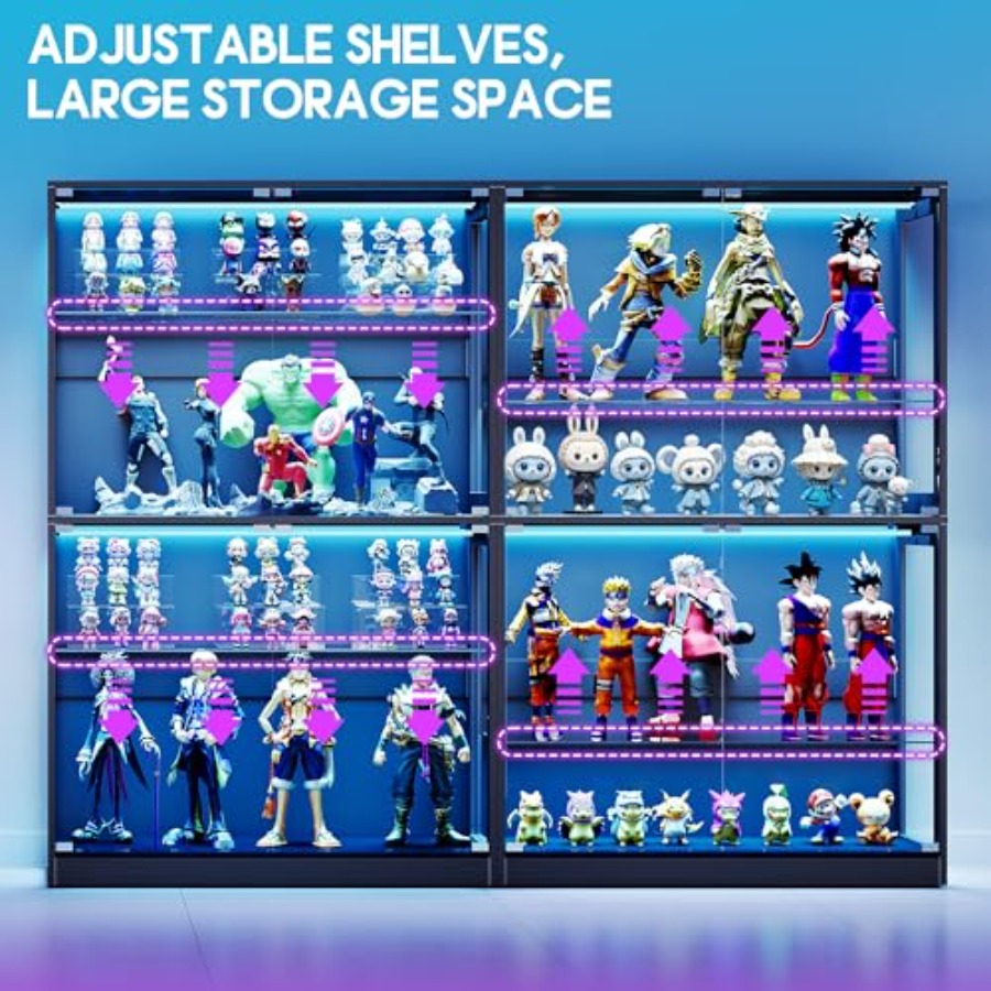 خزانة عرض RGB بطول 45 بوصة مع  - مراجعة Glass Cabinet Display وسعره