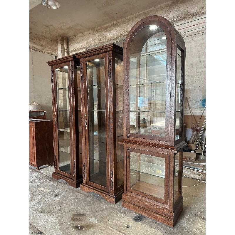 خزانة عرض صينية عتيقة زجاجية،  - مراجعة Glass Cabinet Display وسعره