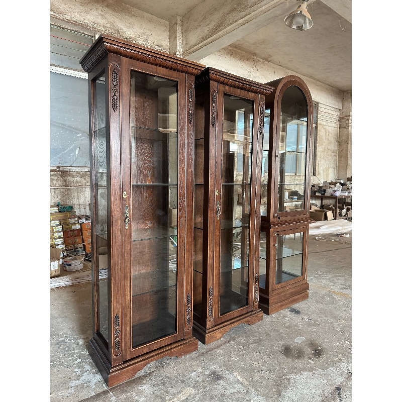 خزانة عرض صينية عتيقة زجاجية،  - مراجعة Glass Cabinet Display وسعره