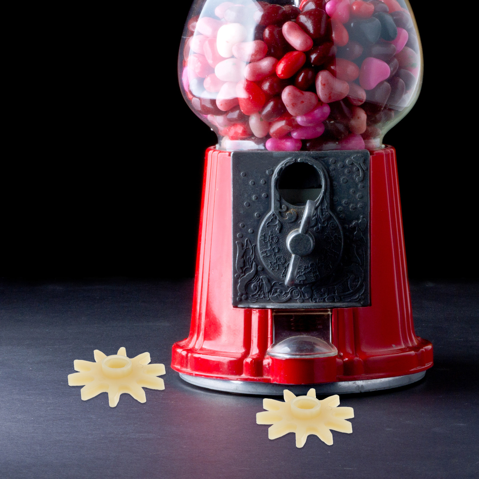 10 قطع من عجلات التروس الصغيرة - مراجعة Candy Vending Machine وسعره