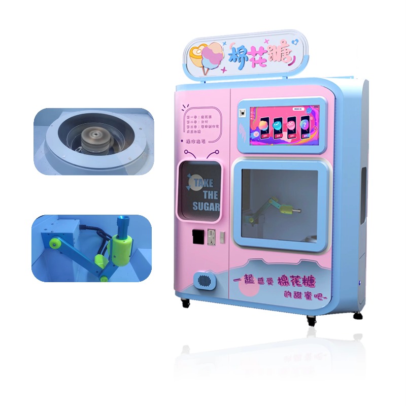 آلة صنع غزل البنات الأوتوماتيك - مراجعة Candy Vending Machine وسعره