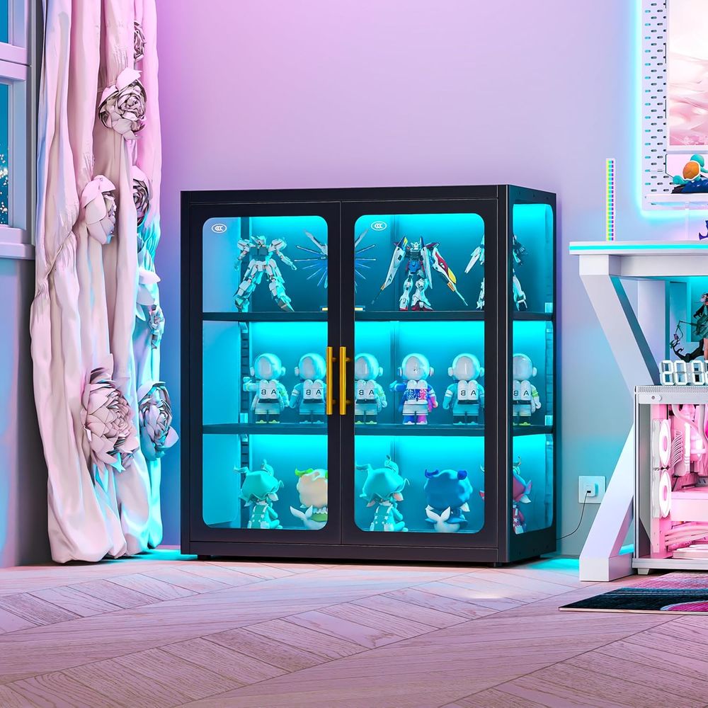 خزانة عرض زجاجية طويلة بارتفاع - مراجعة Glass Cabinet Display وسعره